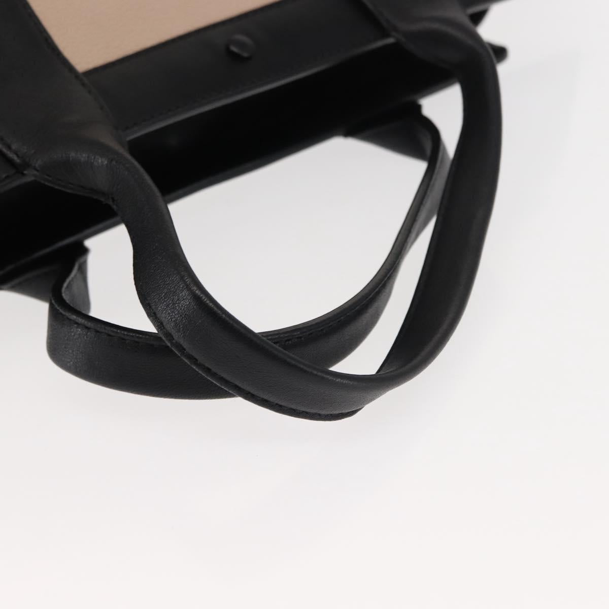 Chloe Alison Tote Bag Leather Pink Black Auth am9218