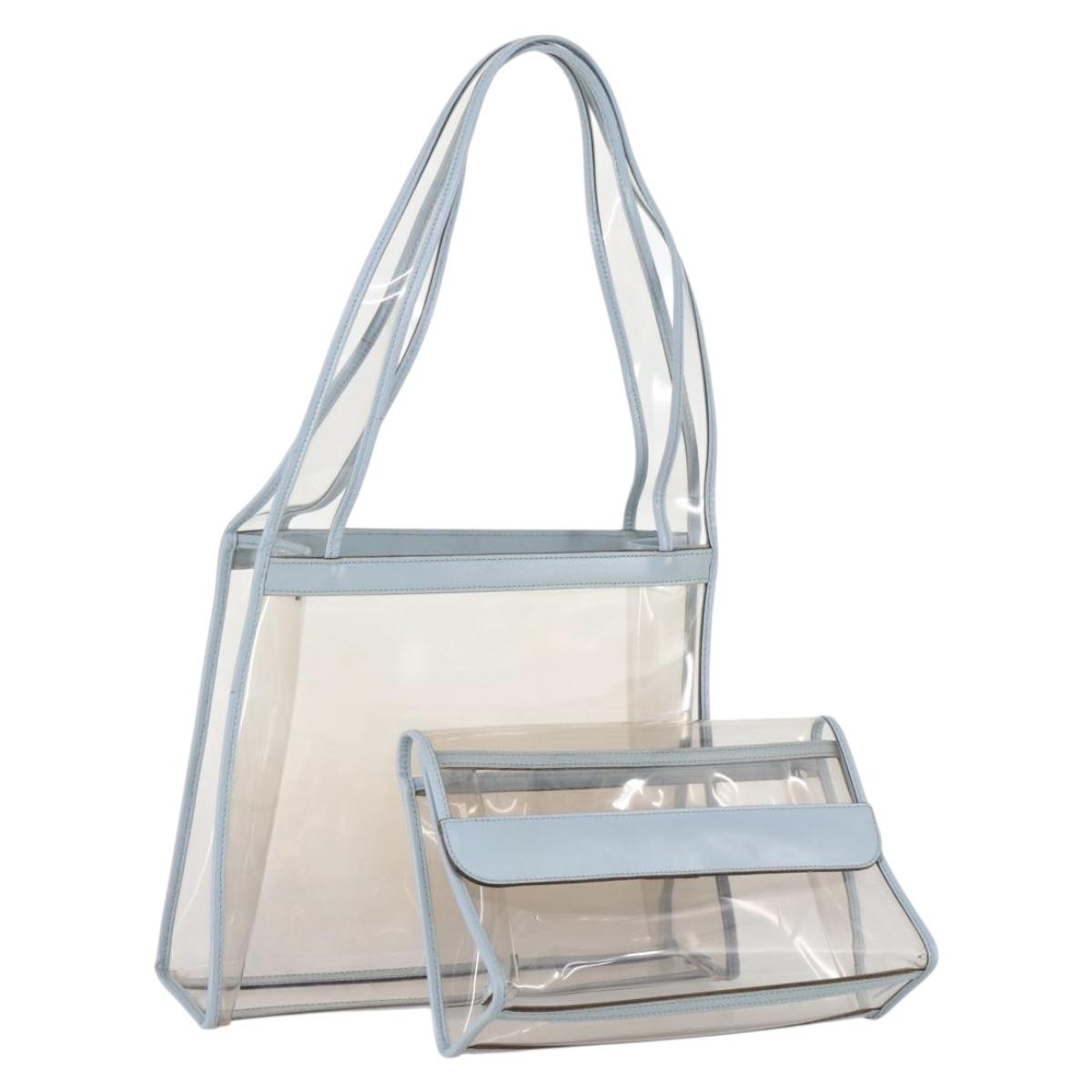 GUCCI Shoulder Bag Vinyl Clear Auth am9219