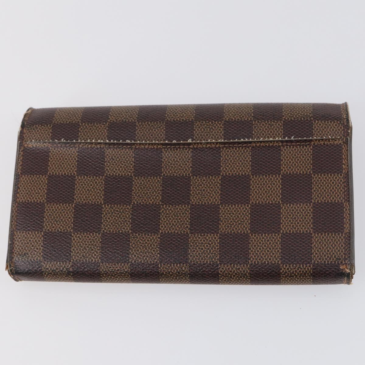 LOUIS VUITTON Damier Ebene Monogram Wallet 3Set LV Auth am9224