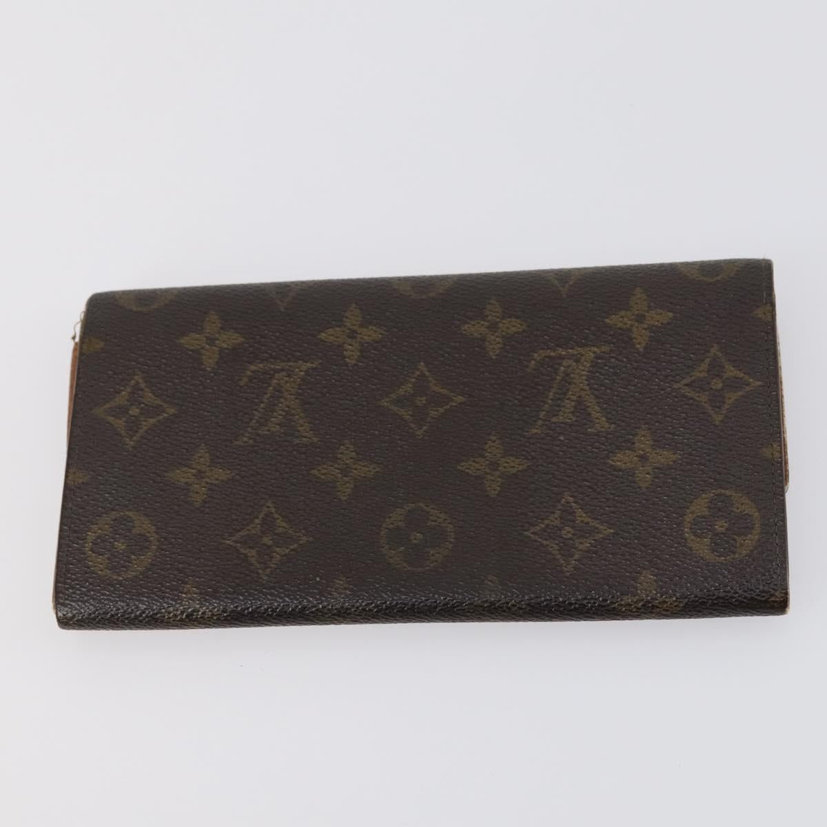 LOUIS VUITTON Damier Ebene Monogram Wallet 3Set LV Auth am9224