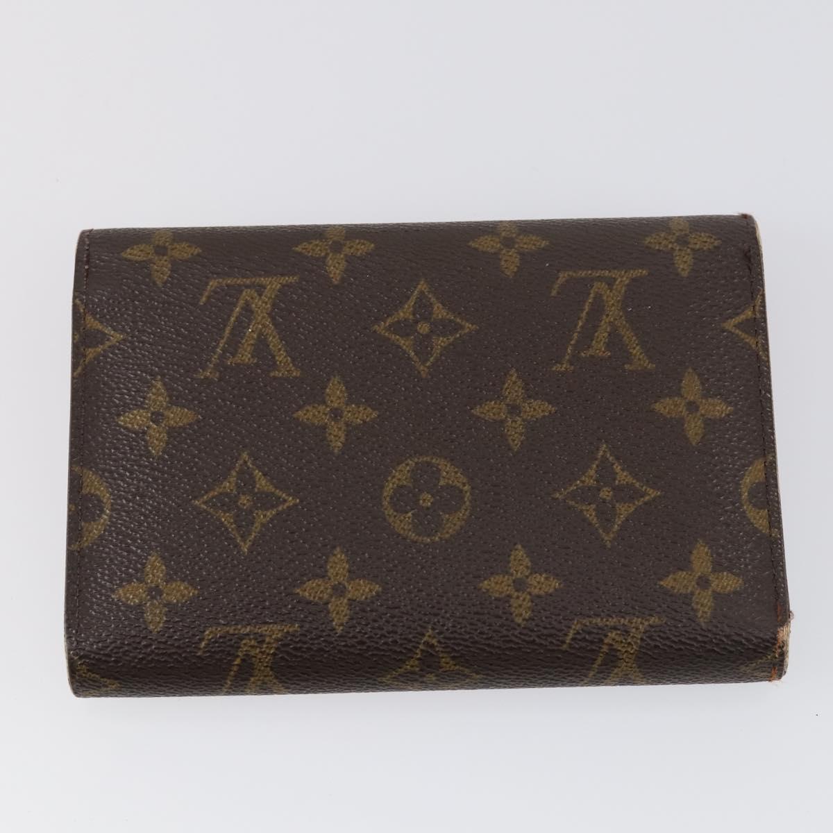 LOUIS VUITTON Damier Ebene Monogram Wallet 3Set LV Auth am9224