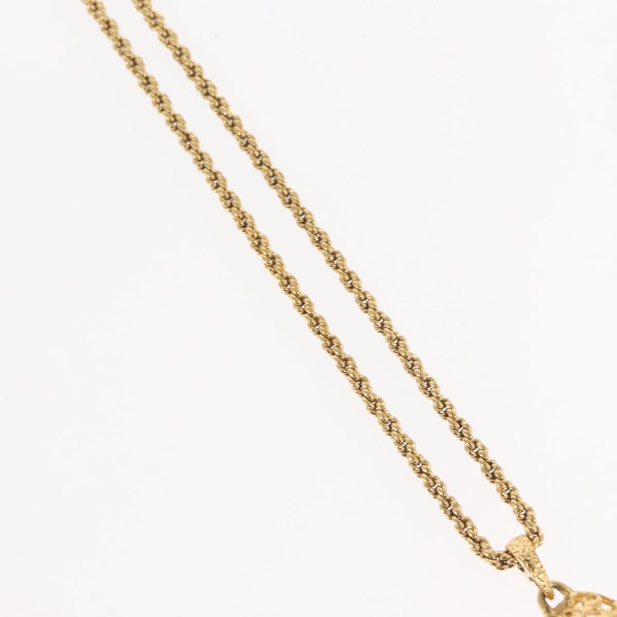 SAINT LAURENT Necklace metal 2 Set Gold Auth am9228