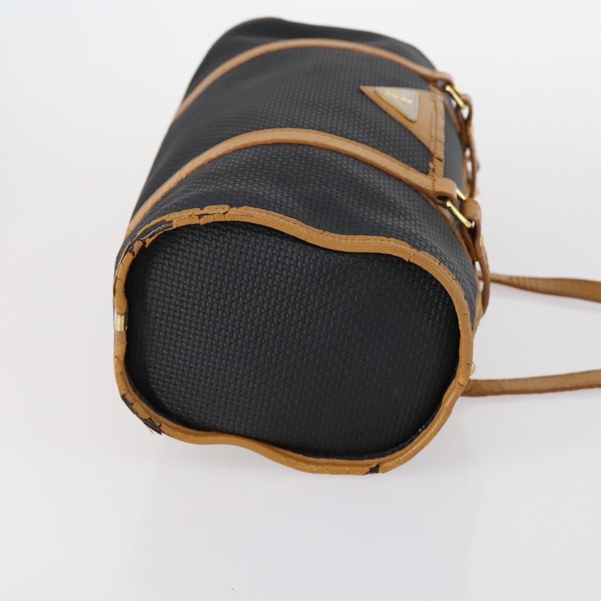 SAINT LAURENT Hand Bag Leather 2Set Black Gold beige Auth am9229