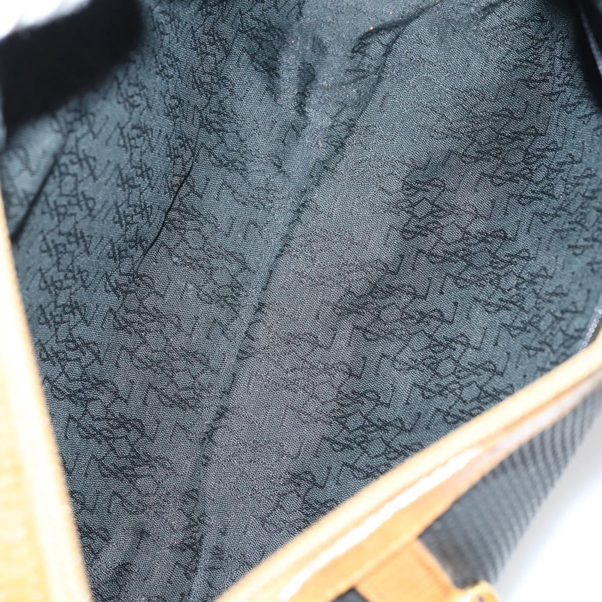 SAINT LAURENT Hand Bag Leather 2Set Black Gold beige Auth am9229