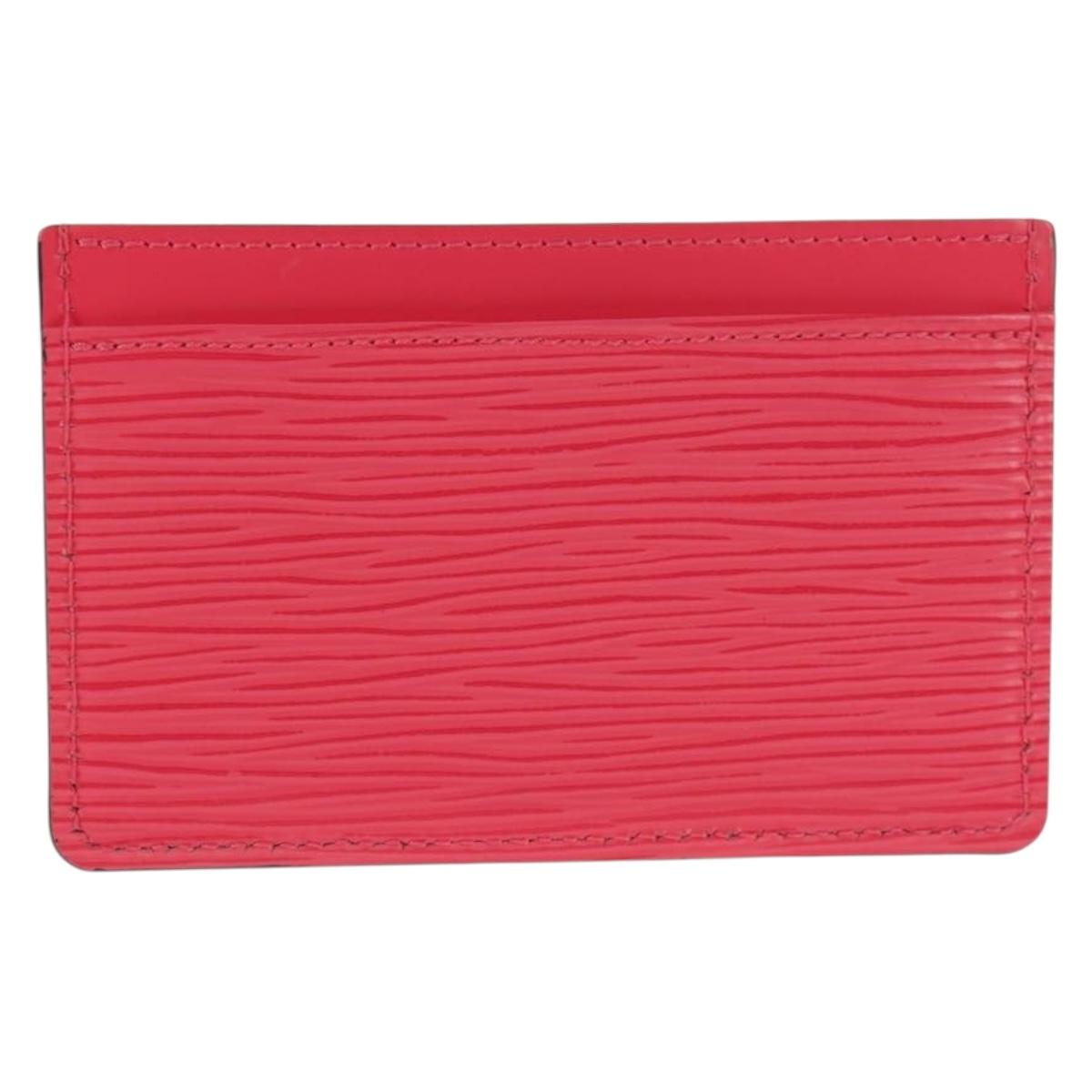 LOUIS VUITTON Epi Porte Cartes Simple Card Case Pink M80109 LV Auth am9234M