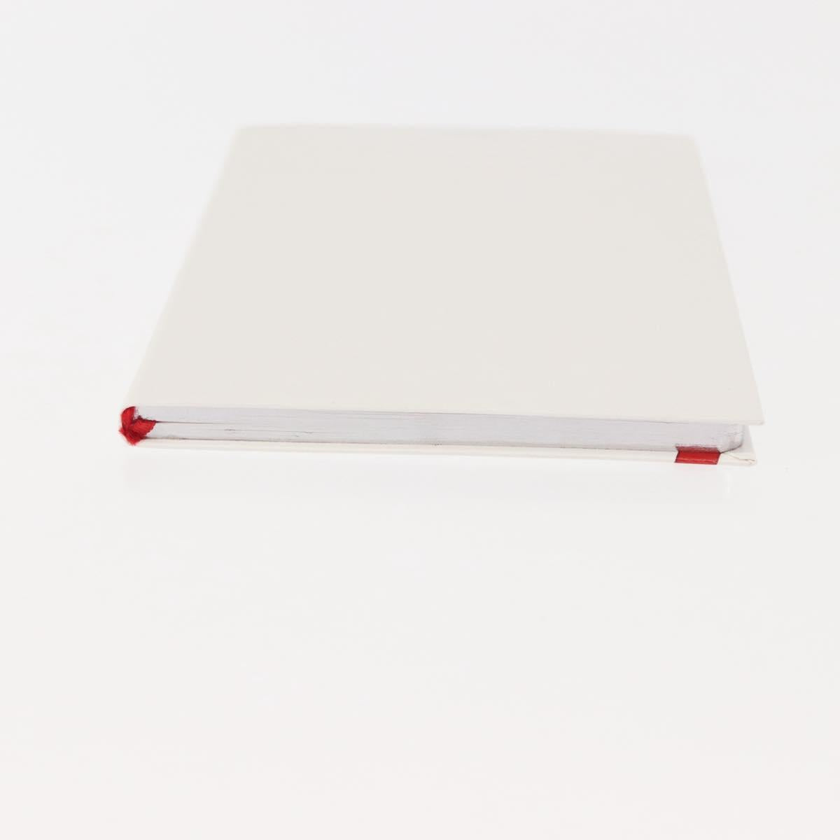 CARTIER Note Cover Leather Set of 2 Bordeaux White Auth am9235