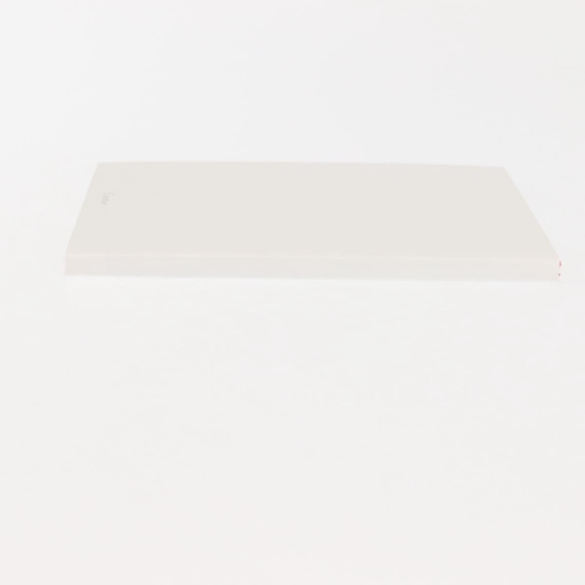 CARTIER Note Cover Leather Set of 2 Bordeaux White Auth am9235