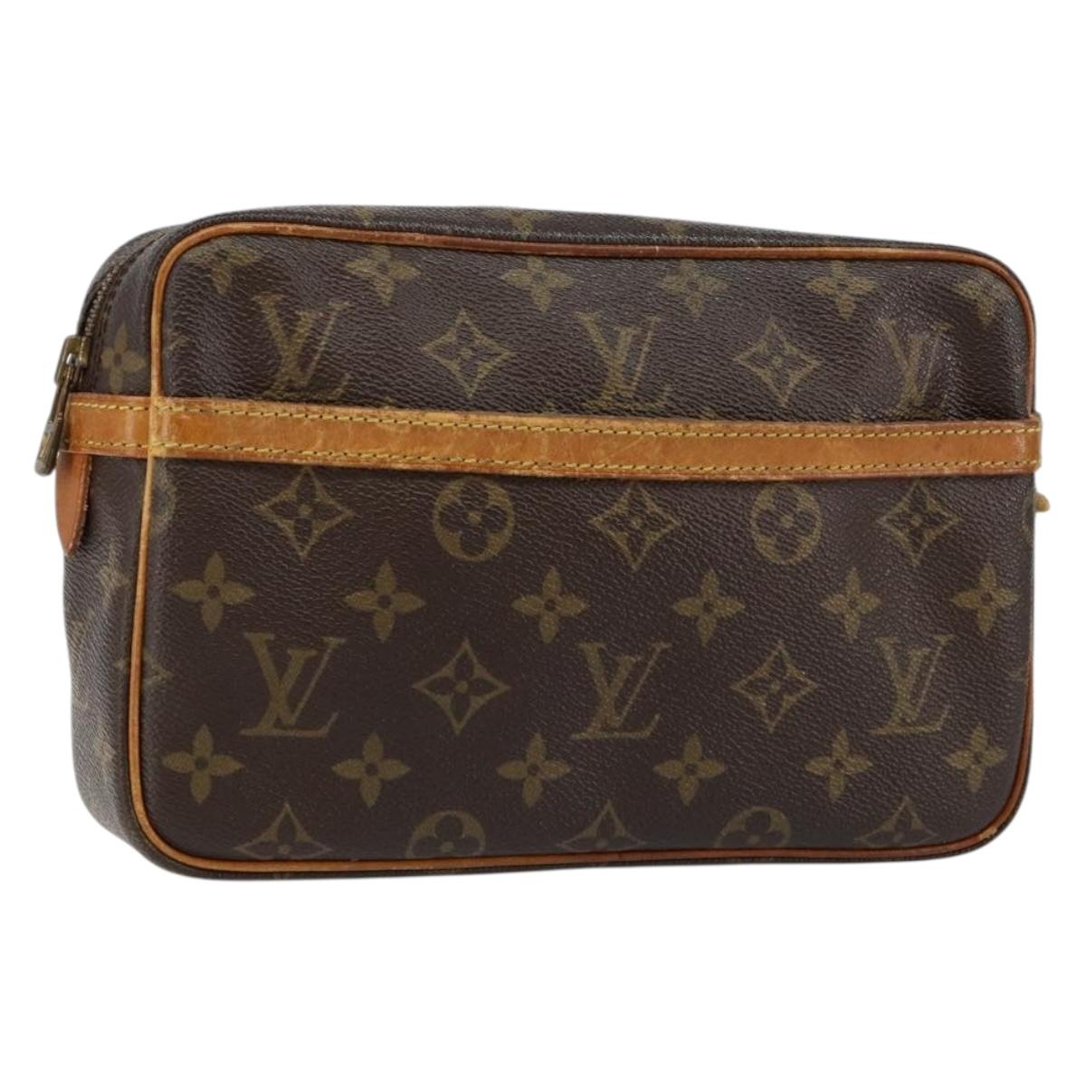 LOUIS VUITTON Monogram Compiegne 23 Clutch Bag M51847 LV Auth am9238