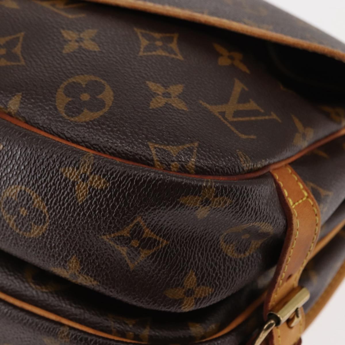 LOUIS VUITTON Monogram Saumur 30 Shoulder Bag M42256 LV Auth am9240