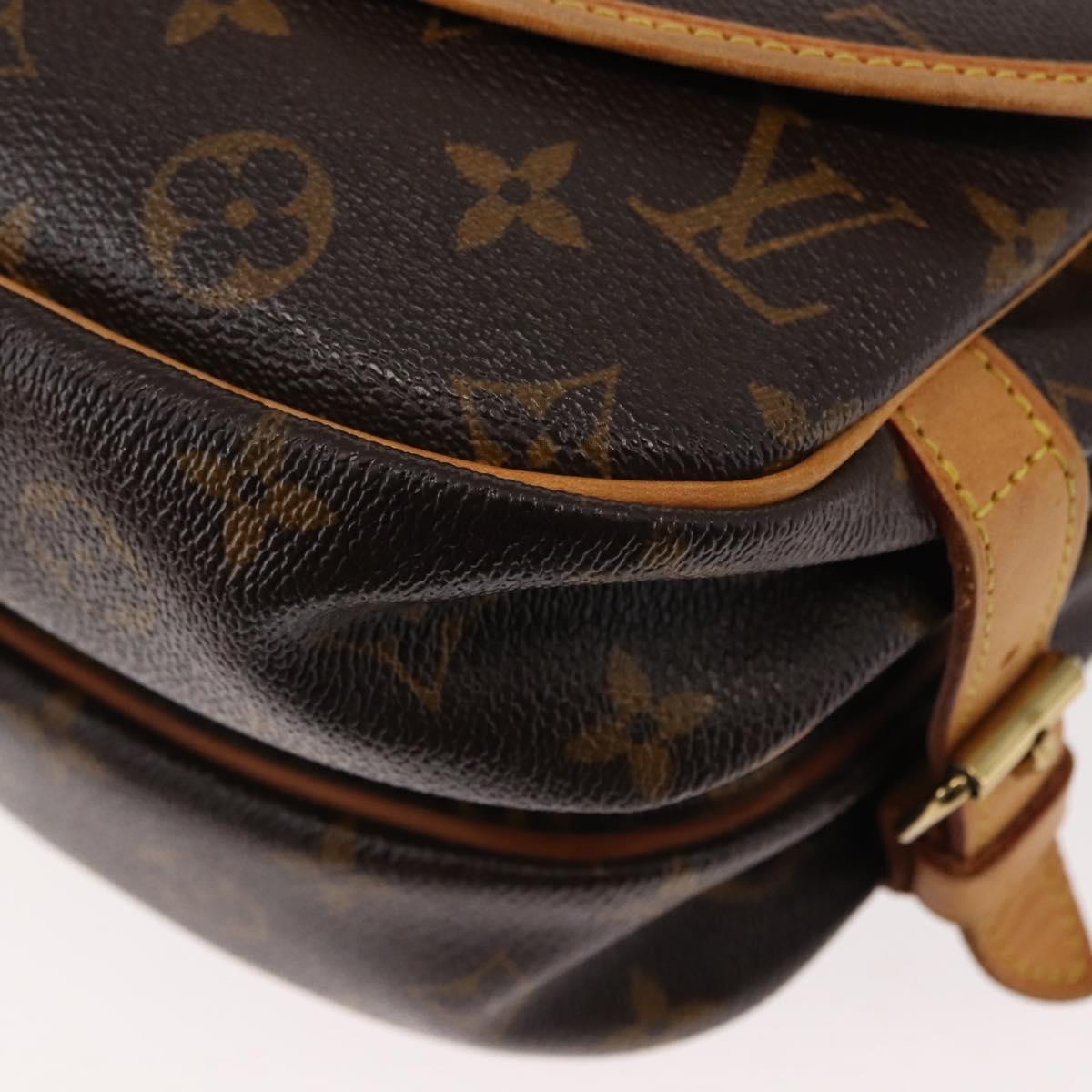 LOUIS VUITTON Monogram Saumur 30 Shoulder Bag M42256 LV Auth am9240