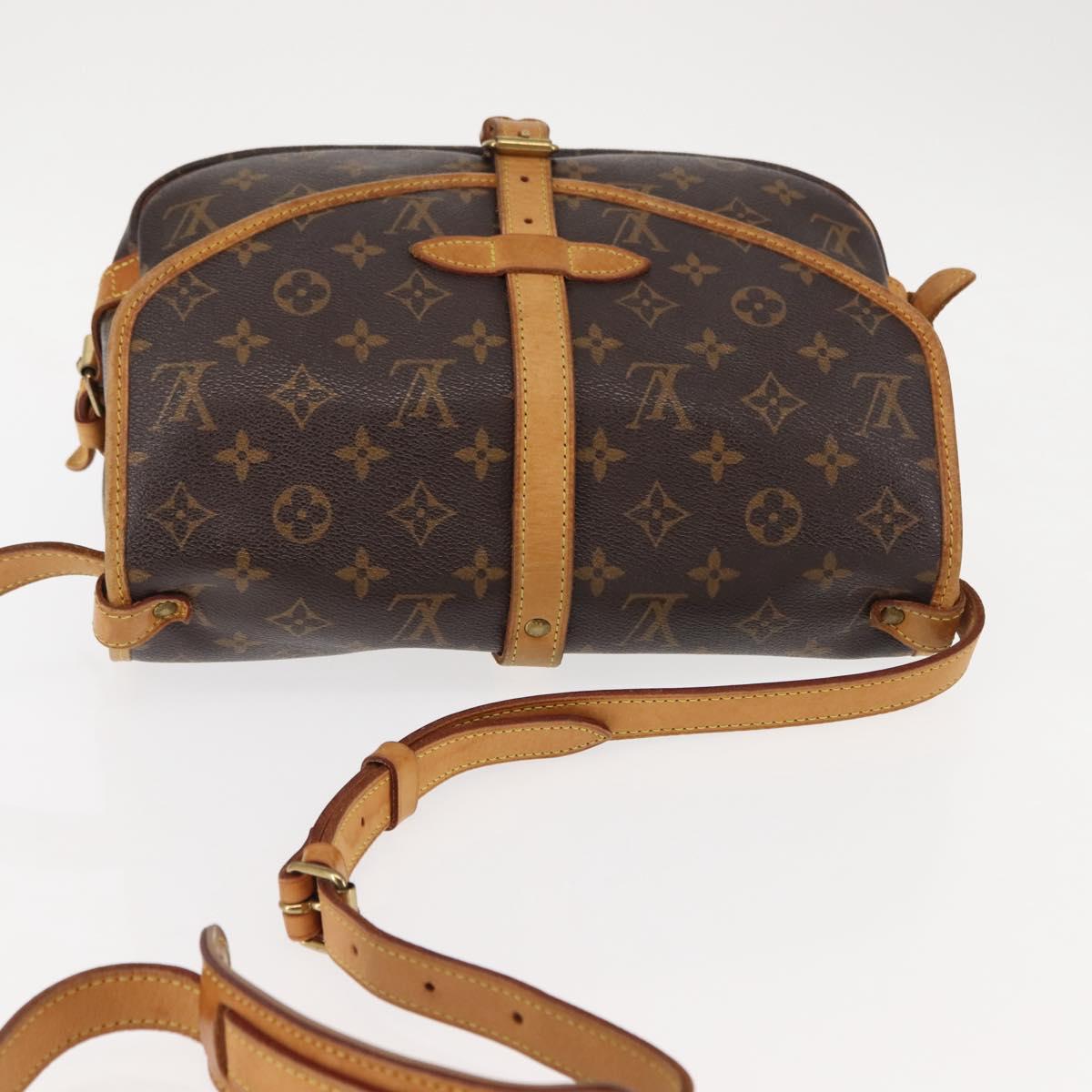 LOUIS VUITTON Monogram Saumur 30 Shoulder Bag M42256 LV Auth am9240