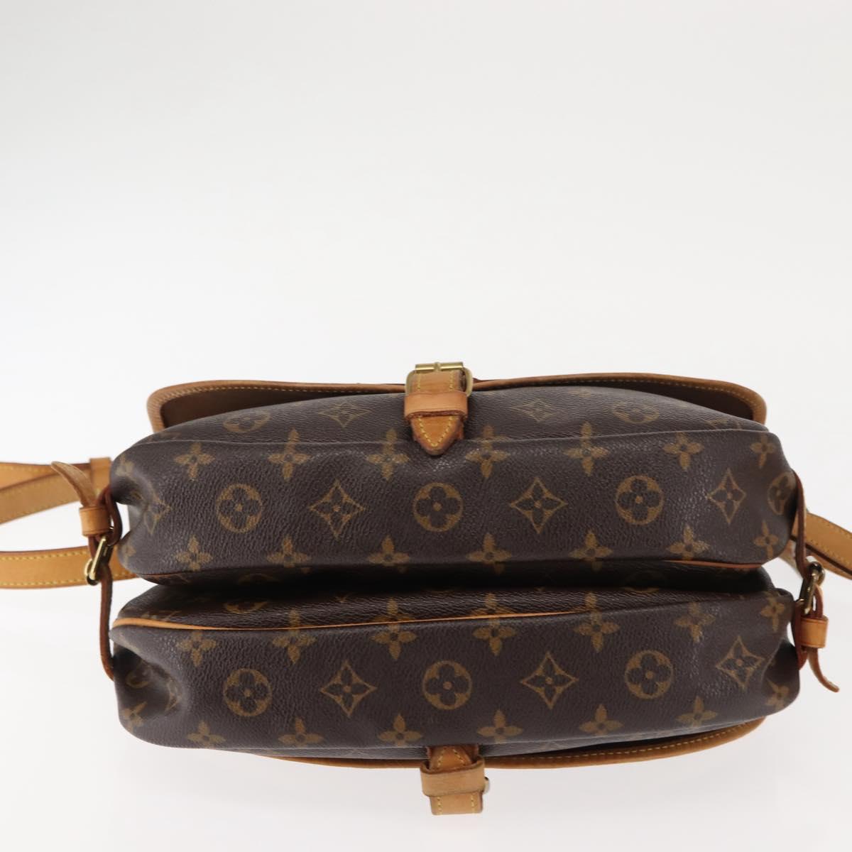 LOUIS VUITTON Monogram Saumur 30 Shoulder Bag M42256 LV Auth am9240