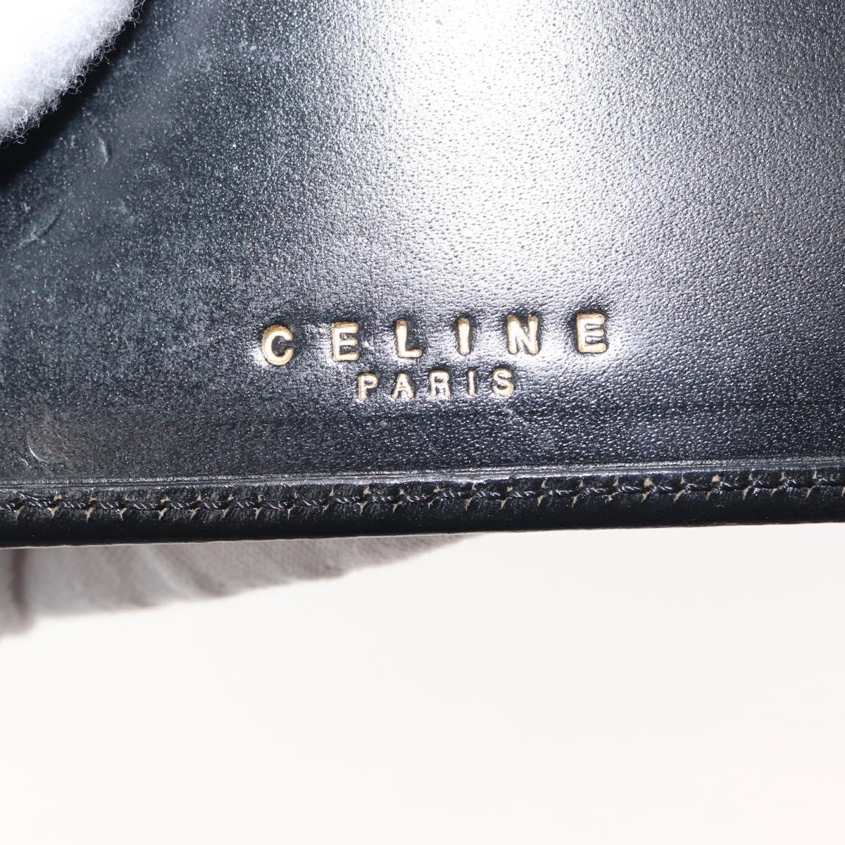 CELINE Macadam Canvas Day Planner Cover PVC Black Auth am9242