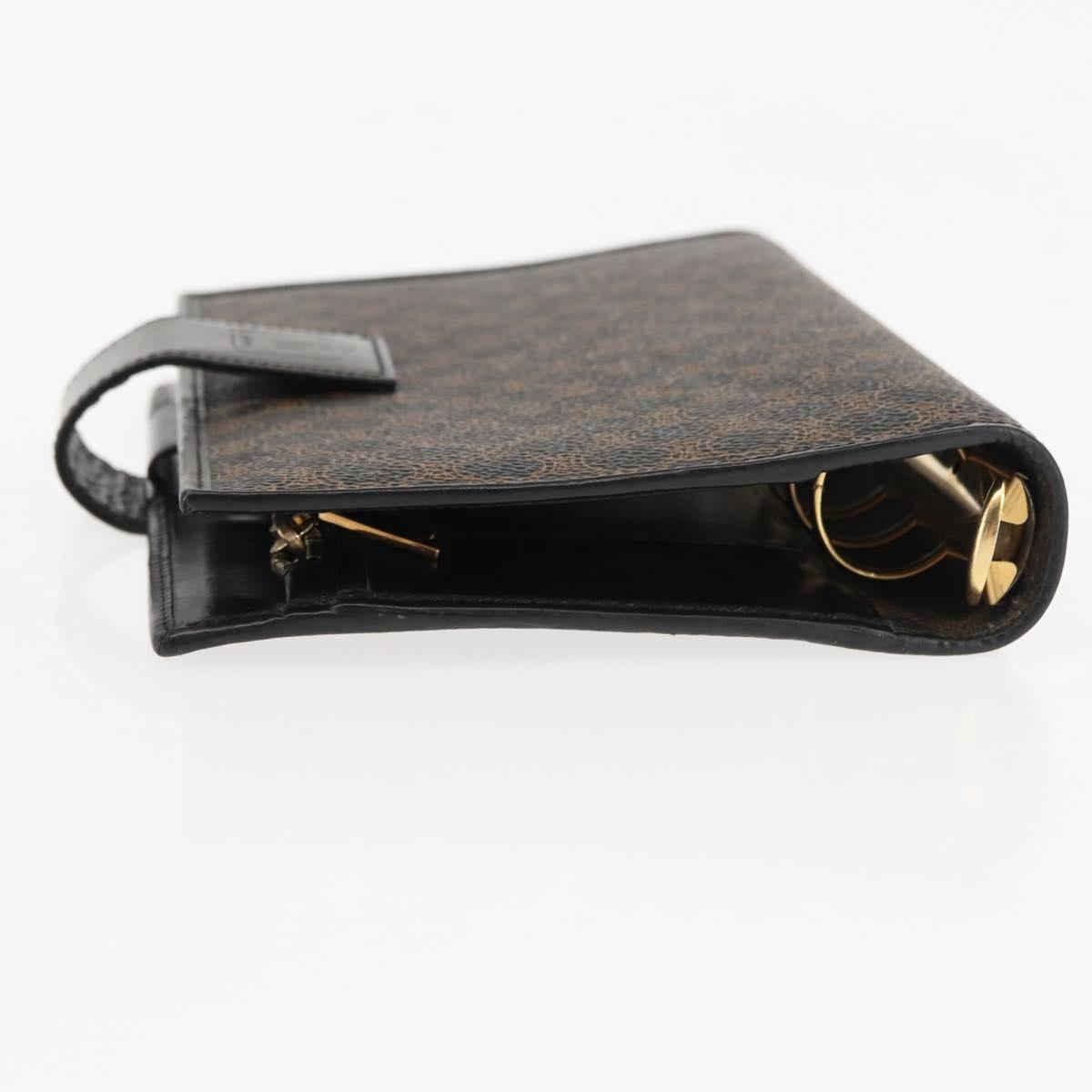 CELINE Macadam Canvas Day Planner Cover PVC Black Auth am9242