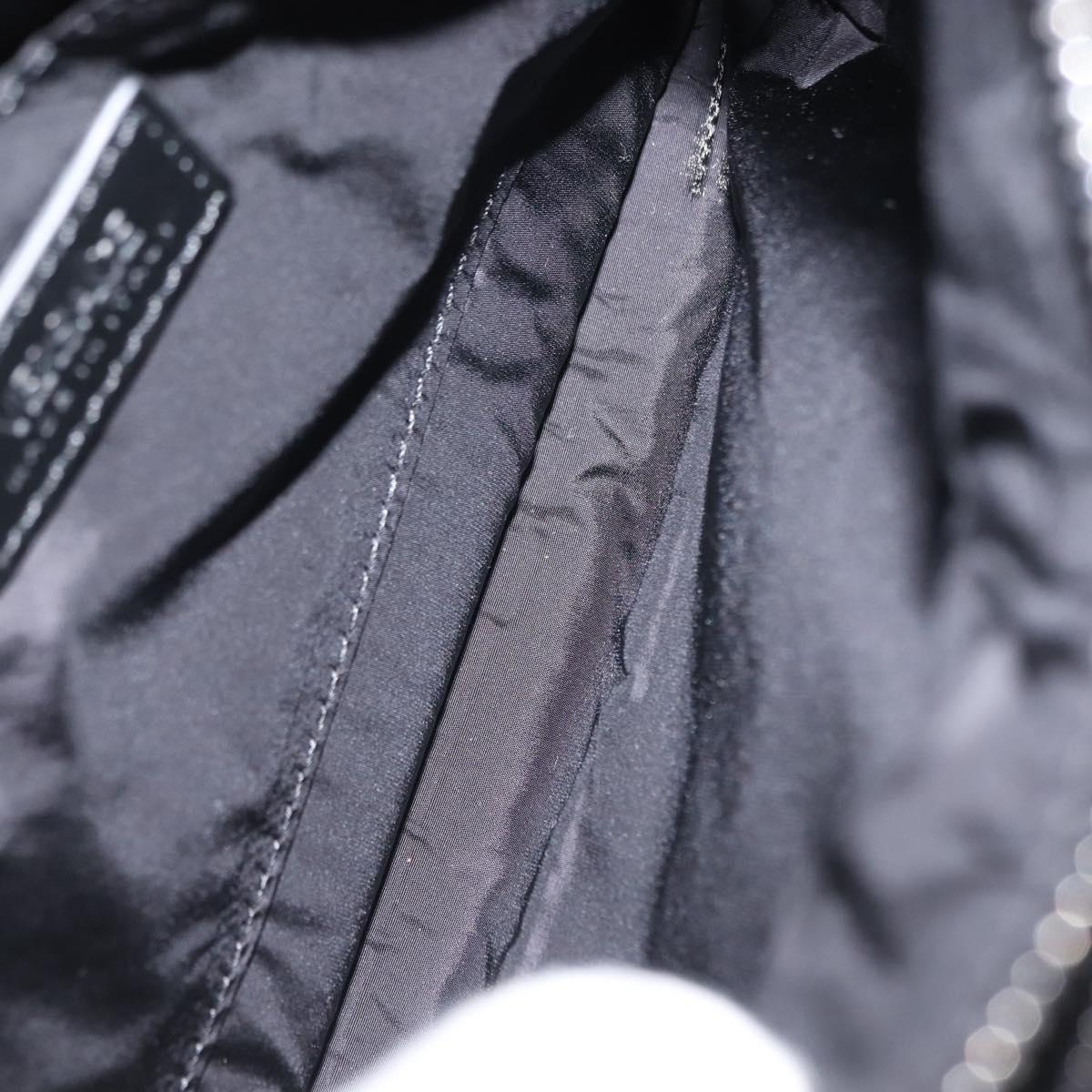 VERSACE Body Bag Leather Black Auth am9243