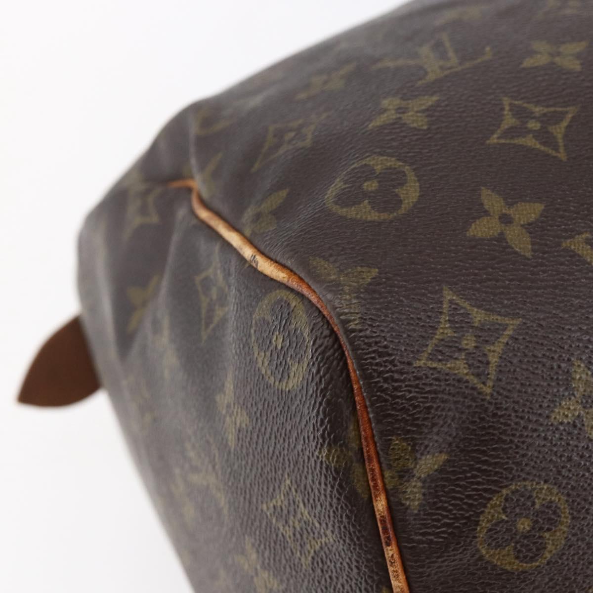 LOUIS VUITTON Monogram Speedy 35 Hand Bag Vintage M41524 LV Auth am9246
