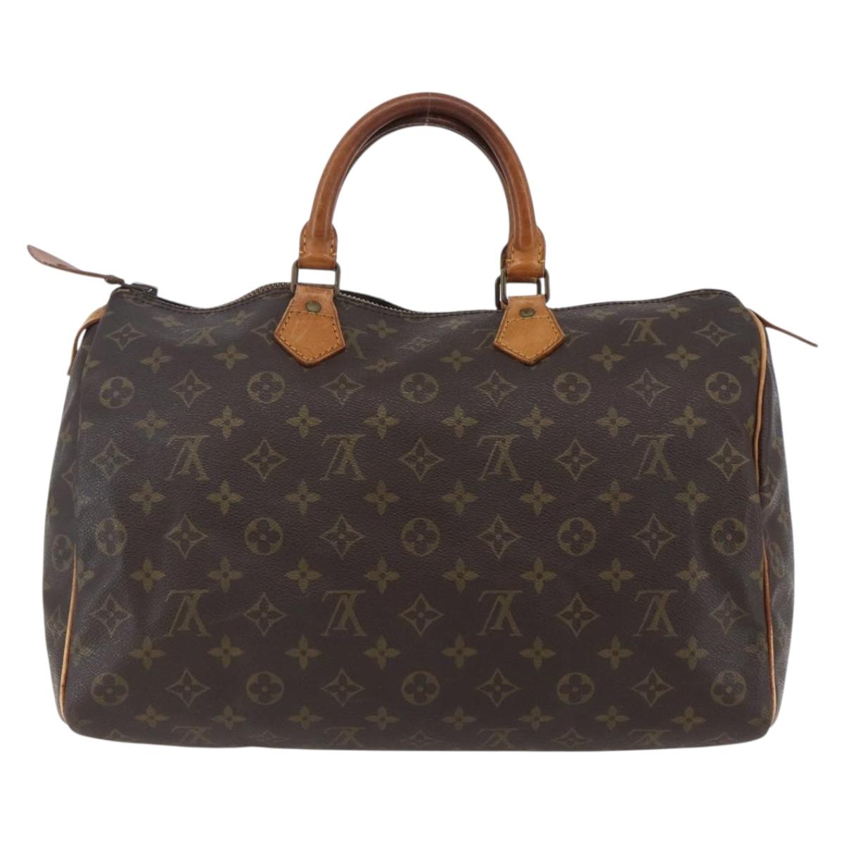 LOUIS VUITTON Monogram Speedy 35 Hand Bag Vintage M41524 LV Auth am9246