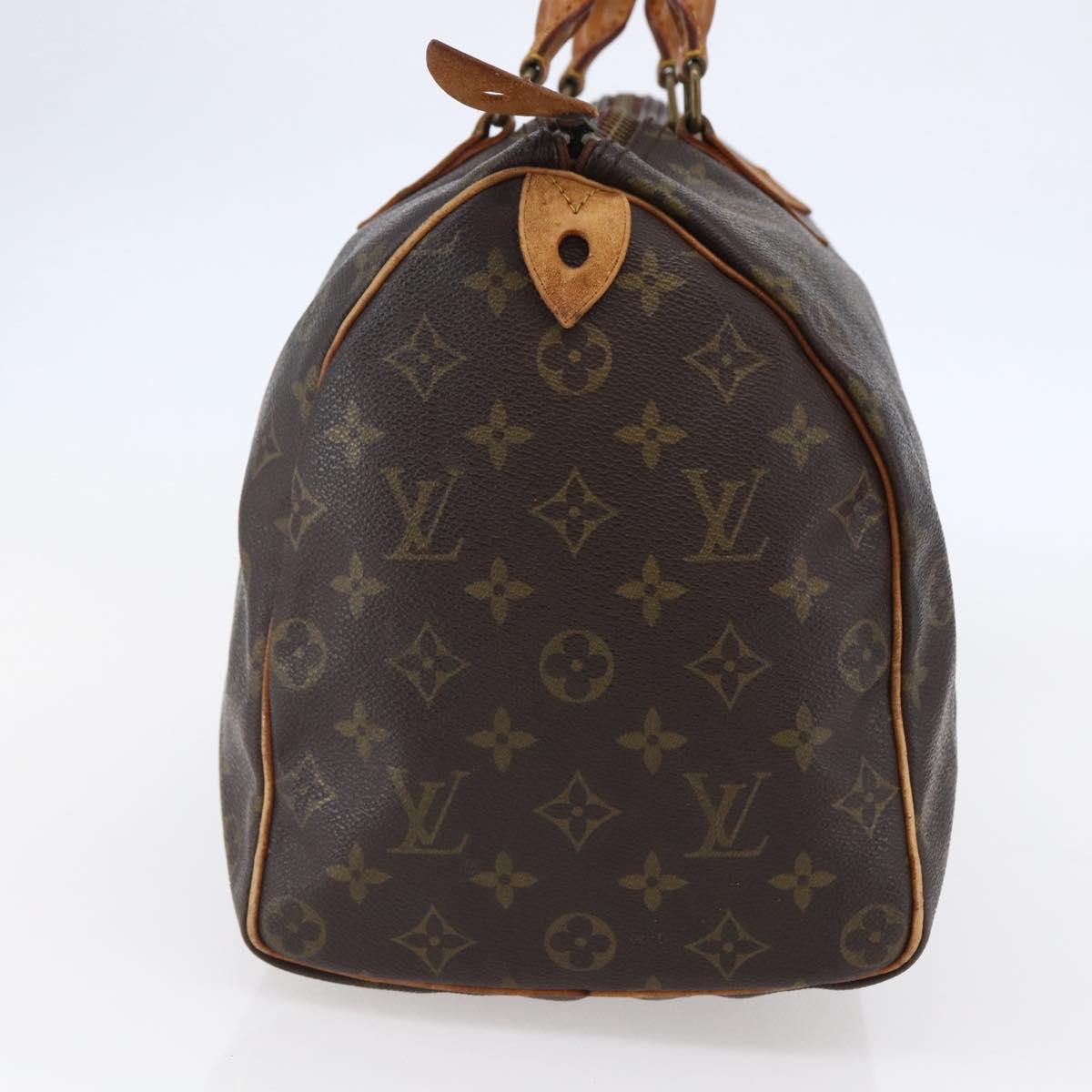 LOUIS VUITTON Monogram Speedy 35 Hand Bag Vintage M41524 LV Auth am9246