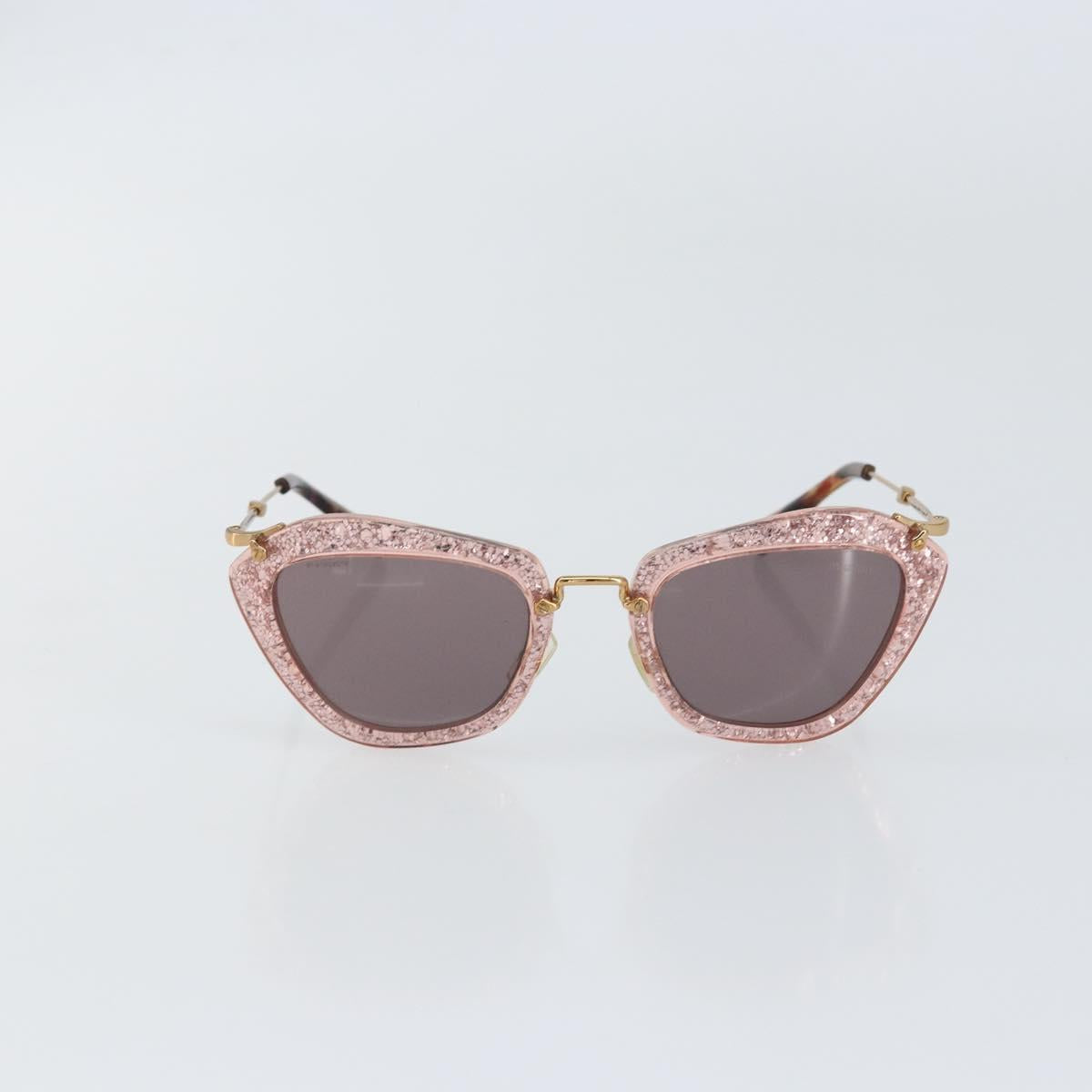 Miu Miu Sunglasses plastic Pink Auth am9253