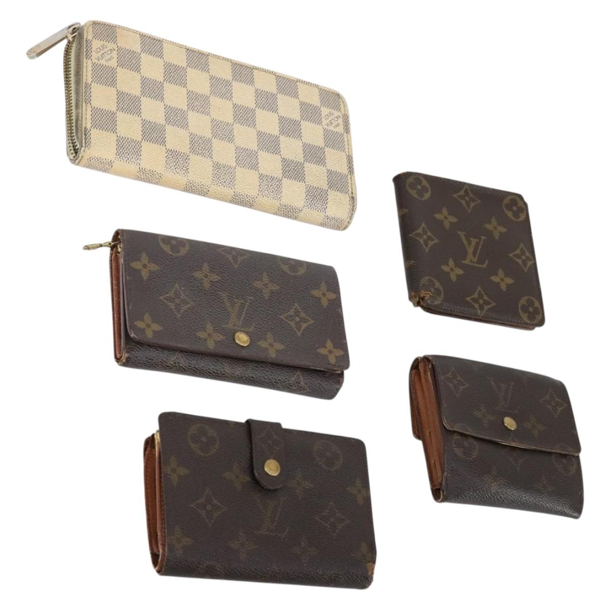 LOUIS VUITTON Monogram Wallet 5Set LV Auth am9260