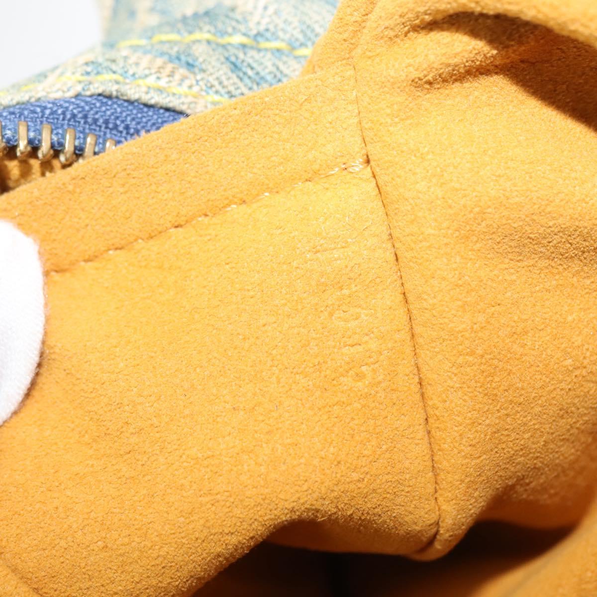 LOUIS VUITTON Monogram Denim Buggy GM Shoulder Bag Blue M95048 LV Auth am9268