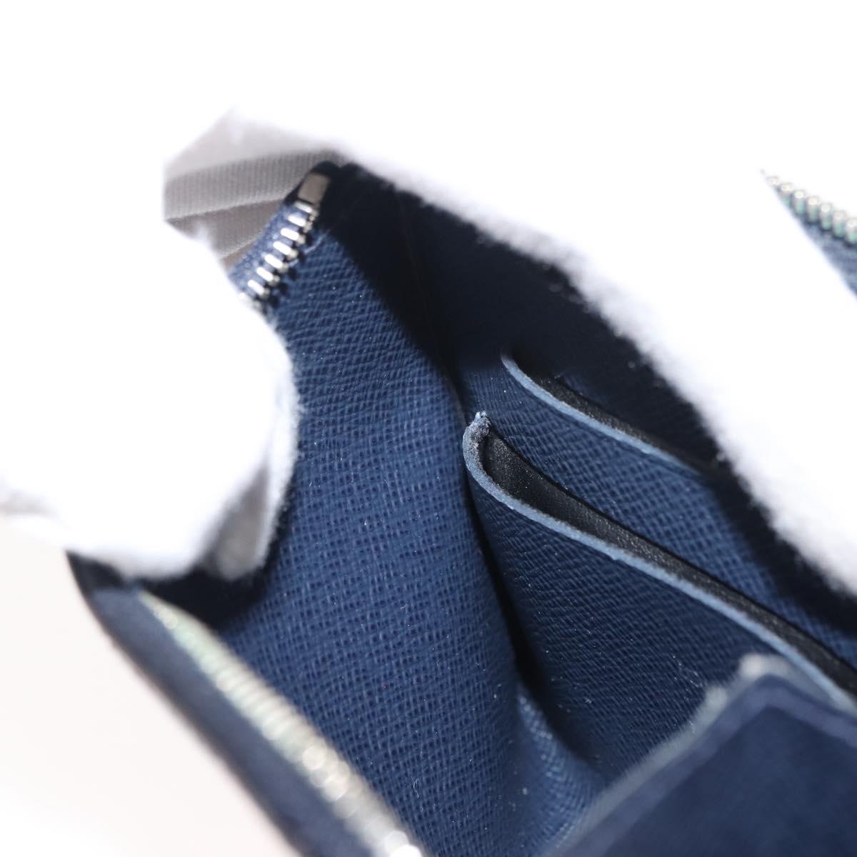 LOUIS VUITTON Epi Porte Monnaie NM Coin Purse Andigo blue LV Auth am9281