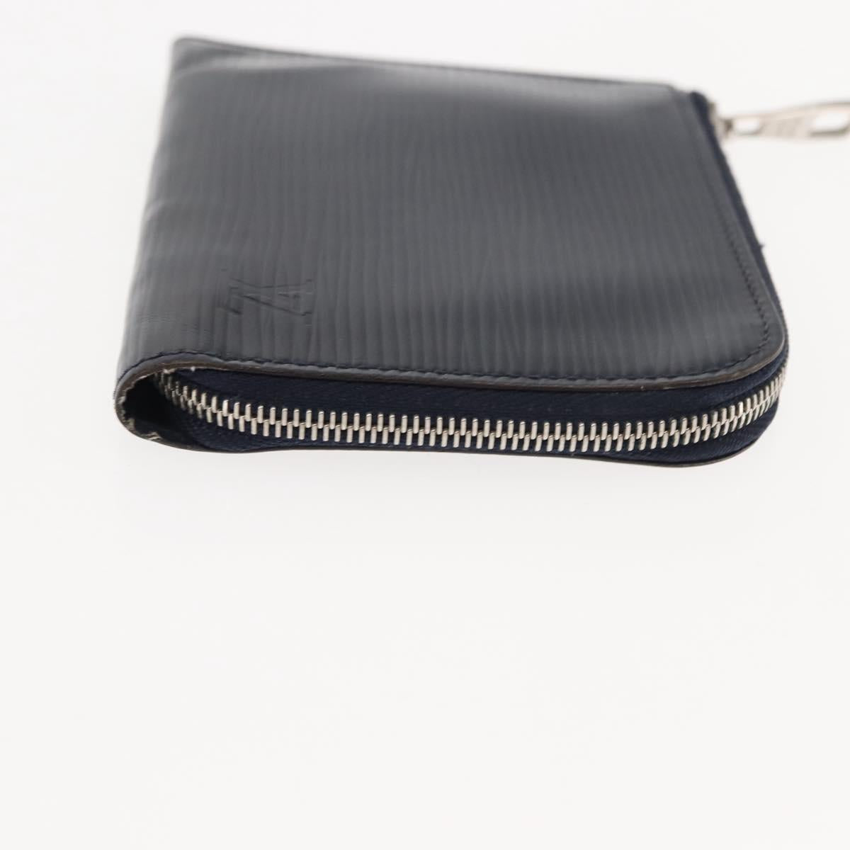LOUIS VUITTON Epi Porte Monnaie NM Coin Purse Andigo blue LV Auth am9281