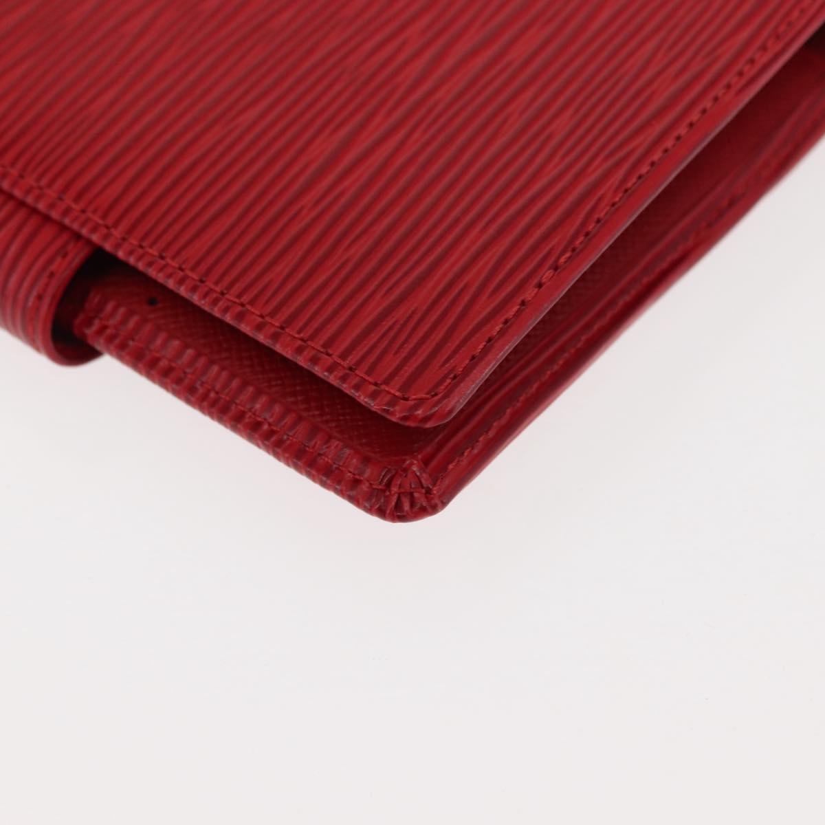 LOUIS VUITTON Epi Porte Billets Compact Wallet Red M63557 LV Auth am9282