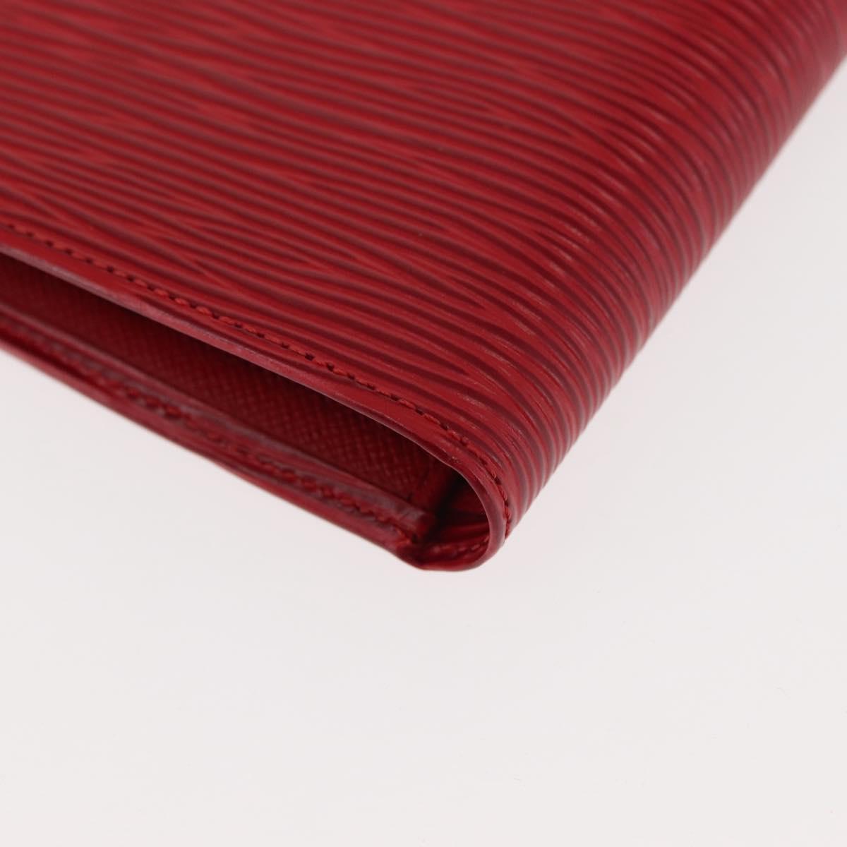 LOUIS VUITTON Epi Porte Billets Compact Wallet Red M63557 LV Auth am9282