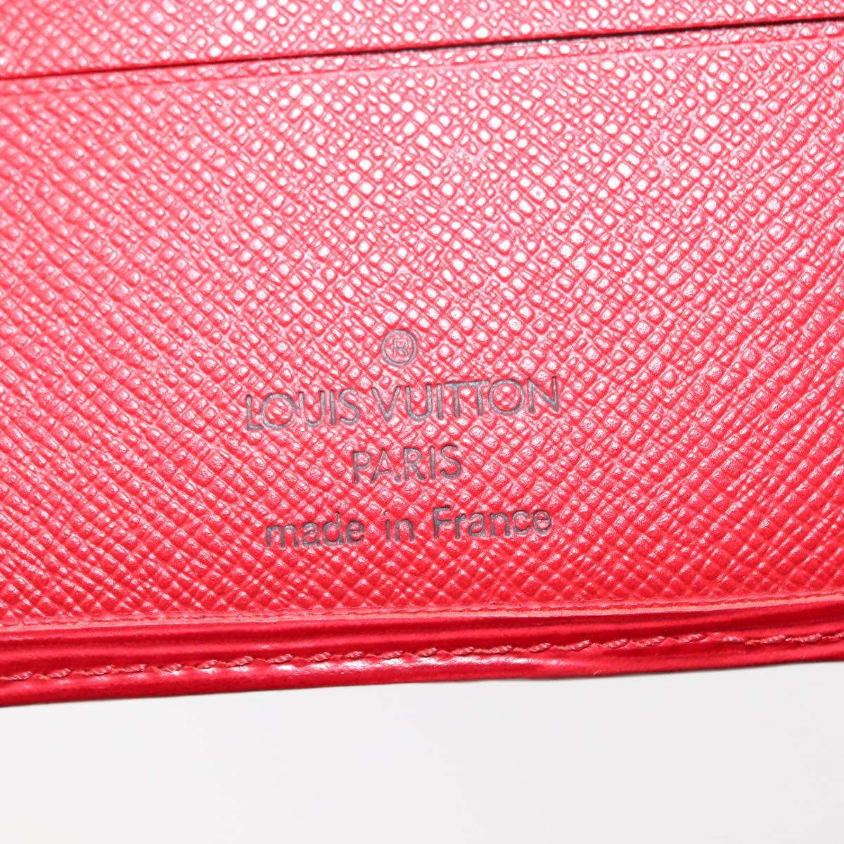 LOUIS VUITTON Epi Porte Billets Compact Wallet Red M63557 LV Auth am9282