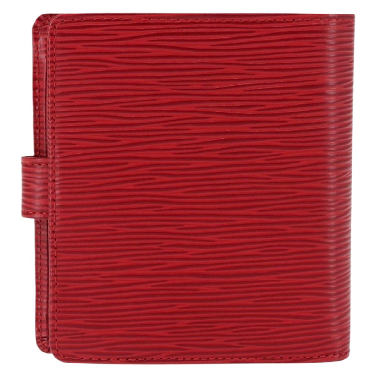 LOUIS VUITTON Epi Porte Billets Compact Wallet Red M63557 LV Auth am9282