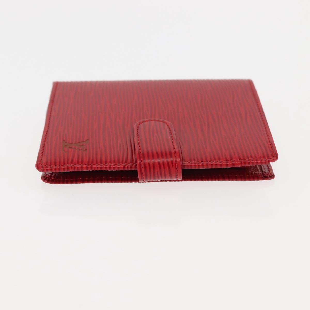 LOUIS VUITTON Epi Porte Billets Compact Wallet Red M63557 LV Auth am9282