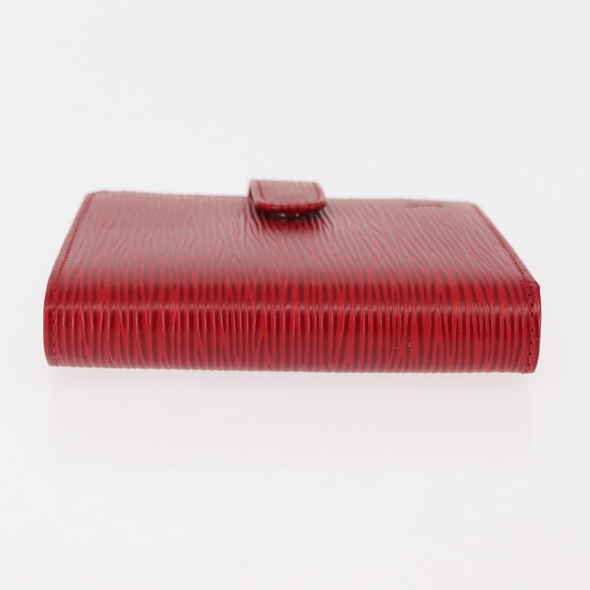 LOUIS VUITTON Epi Porte Billets Compact Wallet Red M63557 LV Auth am9282