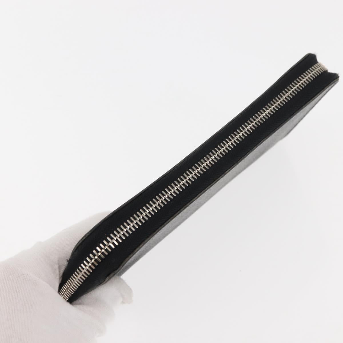 LOUIS VUITTON Damier Graphite Zippy Wallet Vertical N63095 LV Auth am9286