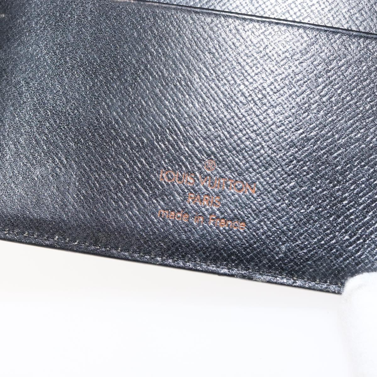 LOUIS VUITTON Epi Agenda MM Day Planner Cover Black R20042 LV Auth am9287