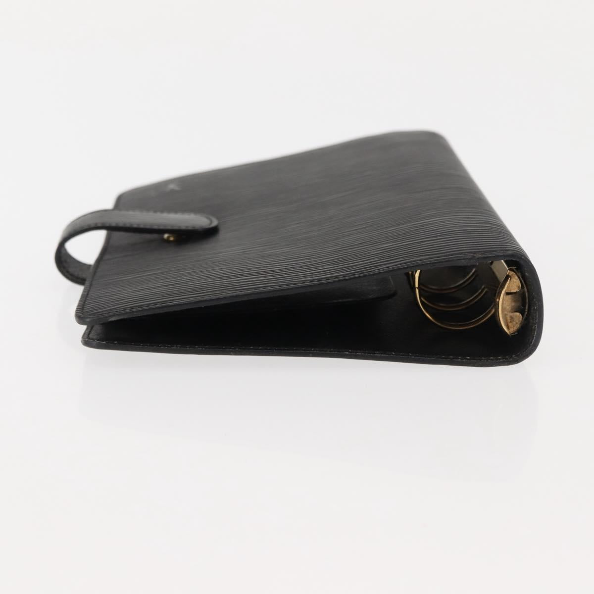 LOUIS VUITTON Epi Agenda MM Day Planner Cover Black R20042 LV Auth am9287