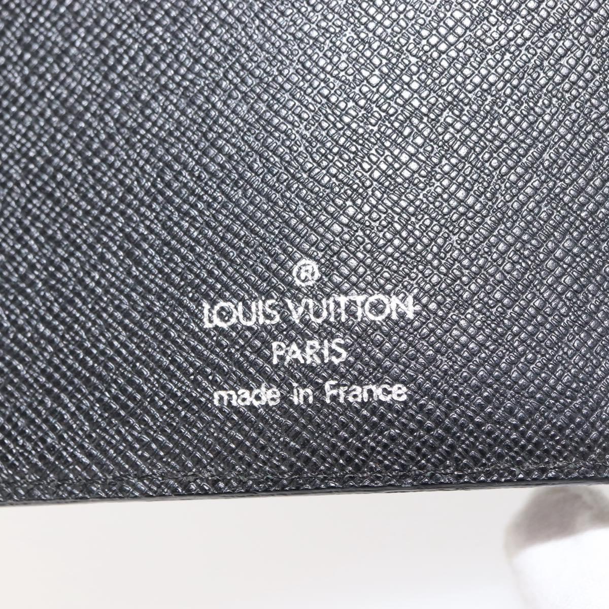LOUIS VUITTON Epi Agenda MM Day Planner Cover Black R20042 LV Auth am9288