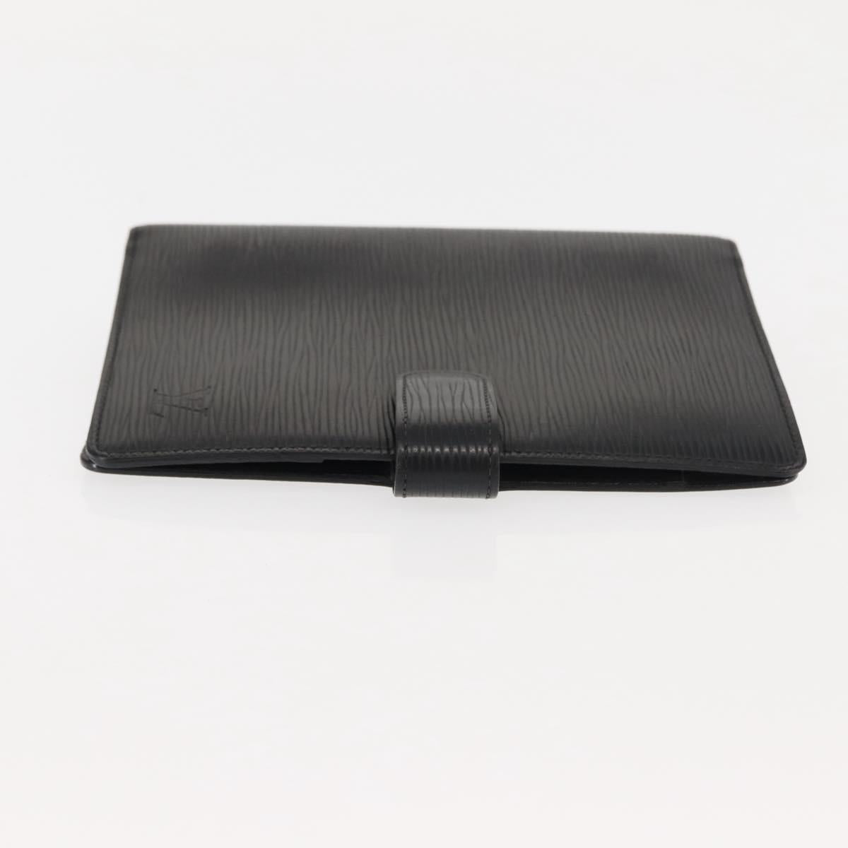 LOUIS VUITTON Epi Agenda MM Day Planner Cover Black R20042 LV Auth am9288