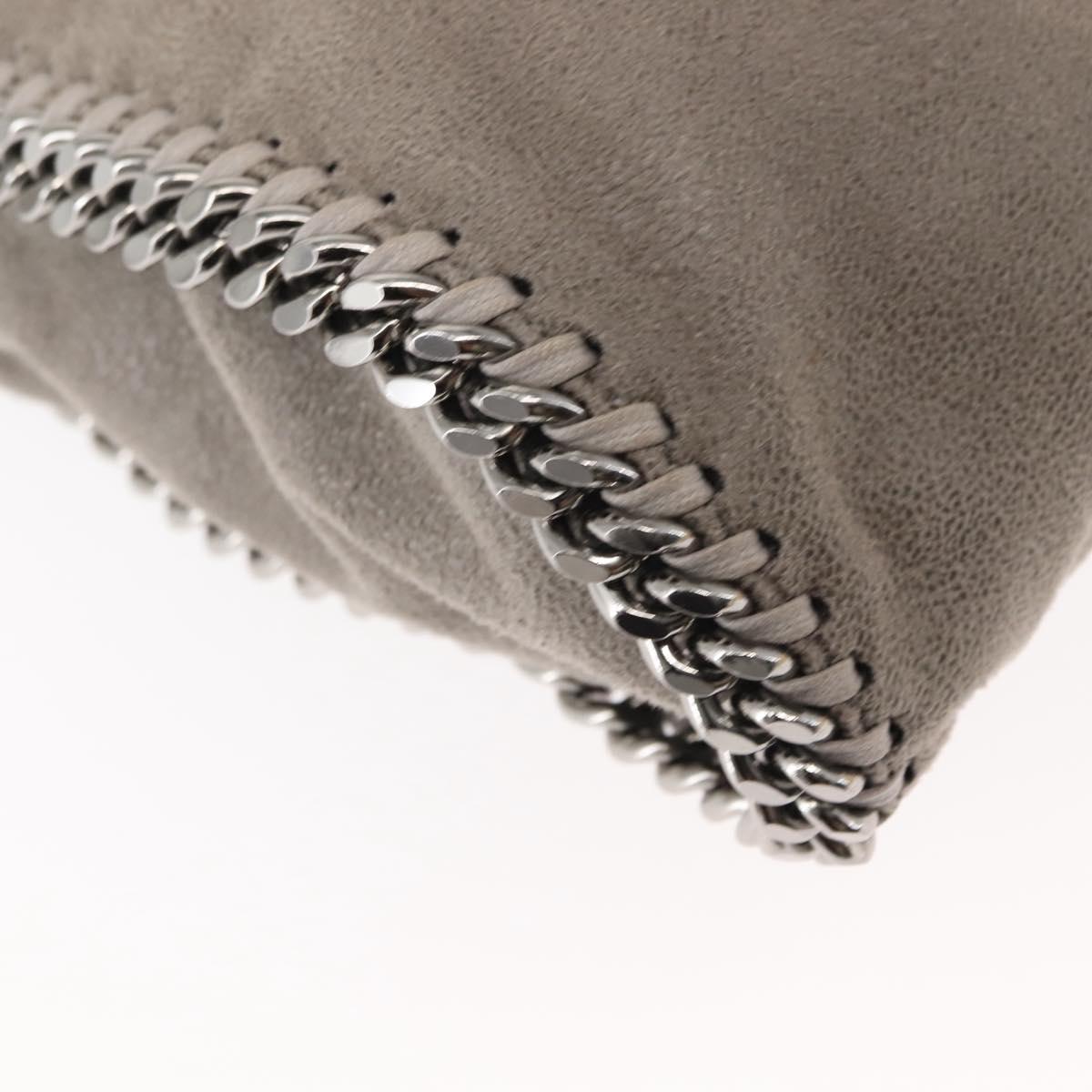 Stella MacCartney Chain Falabella Bag polyester 2way Gray 371223 Auth am9292