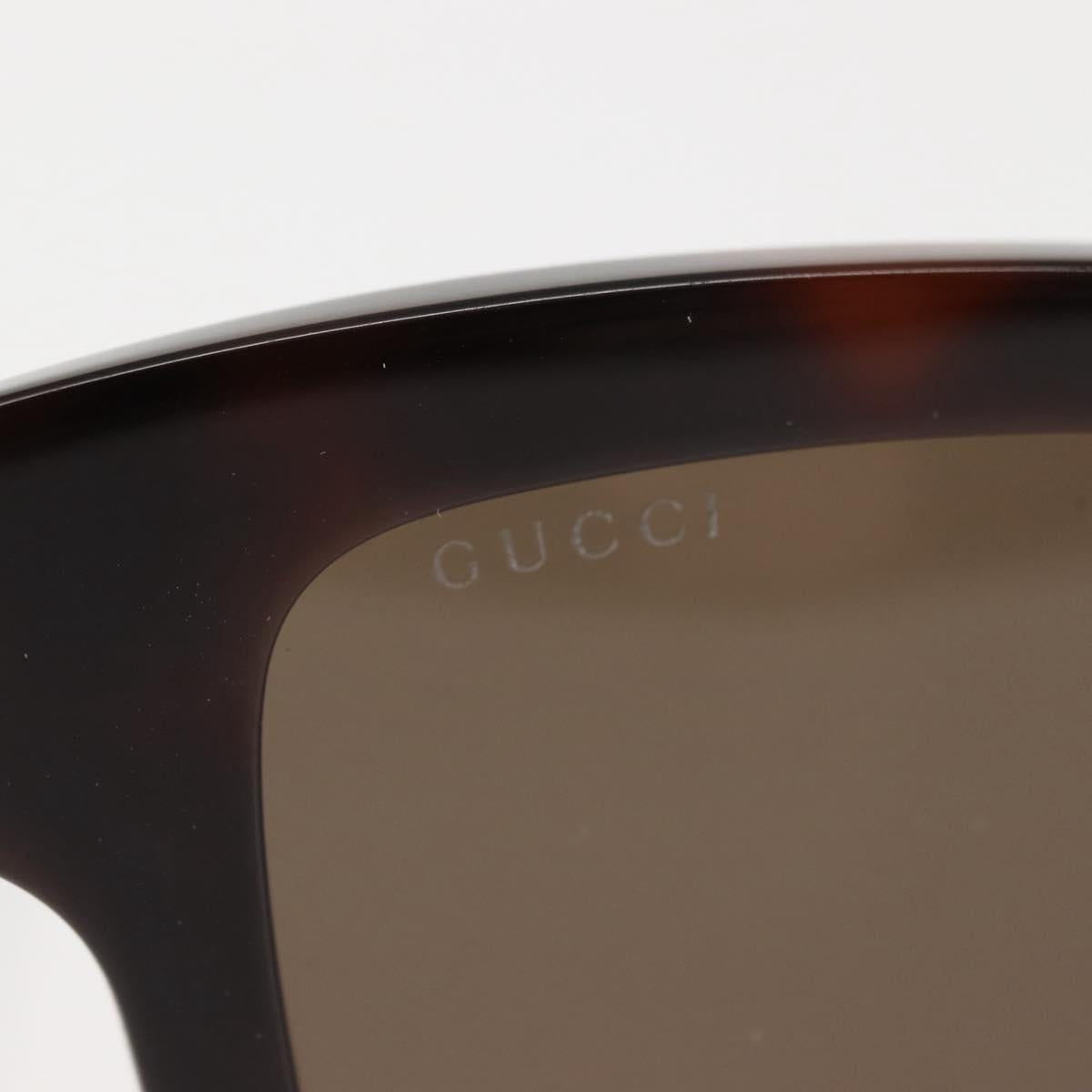 GUCCI Sunglasses plastic Dark Brown Auth am9302