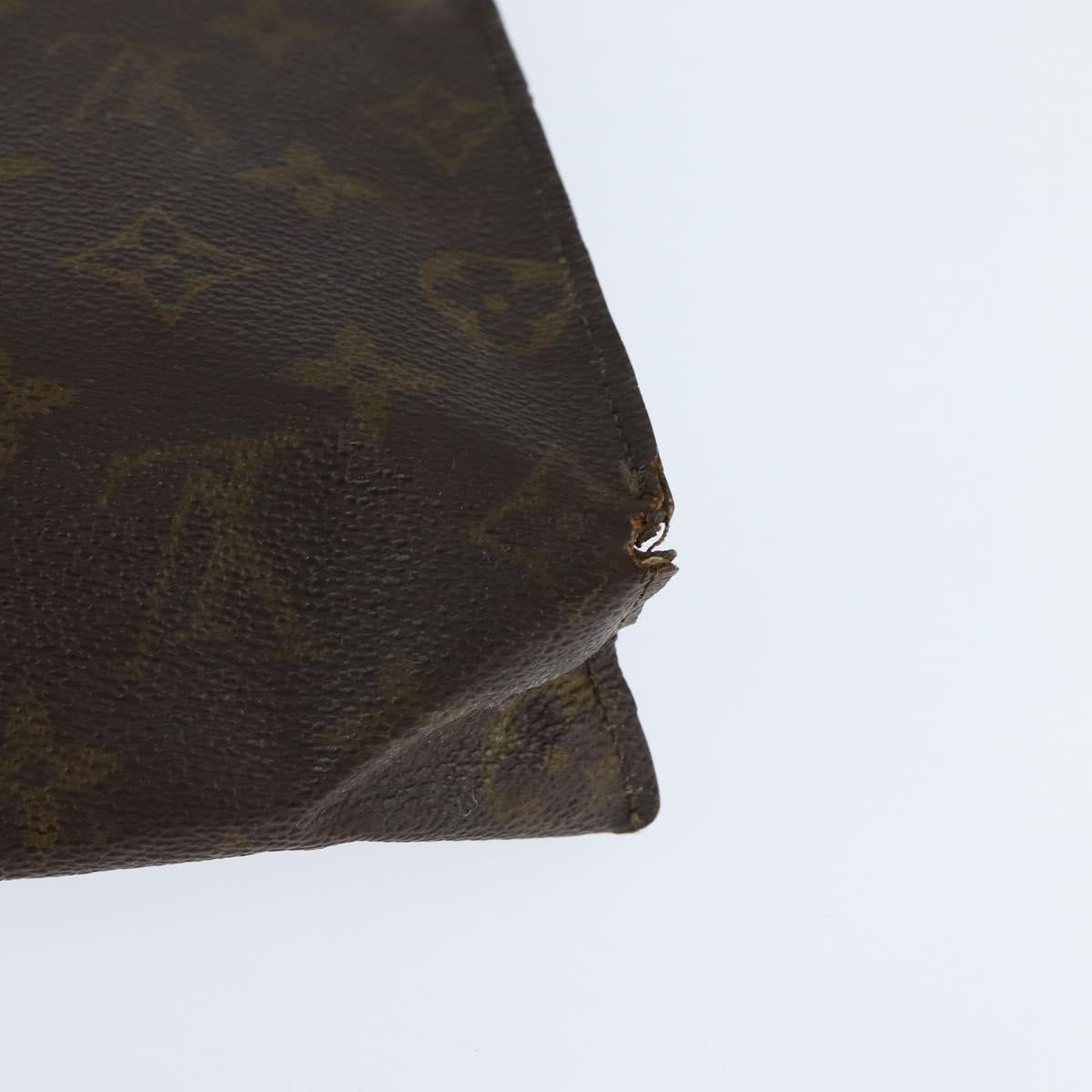 Burberrys Louis Vuitton Monogram Clutch Bag PVC Vintage 3Set Beige Auth am9305