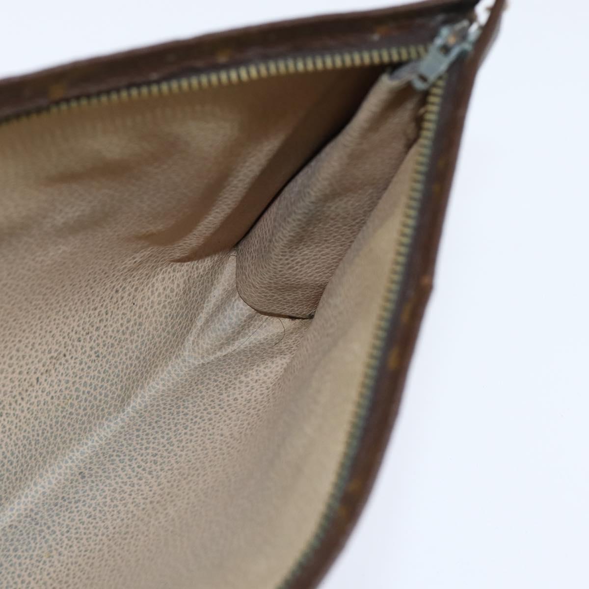 Burberrys Louis Vuitton Monogram Clutch Bag PVC Vintage 3Set Beige Auth am9305