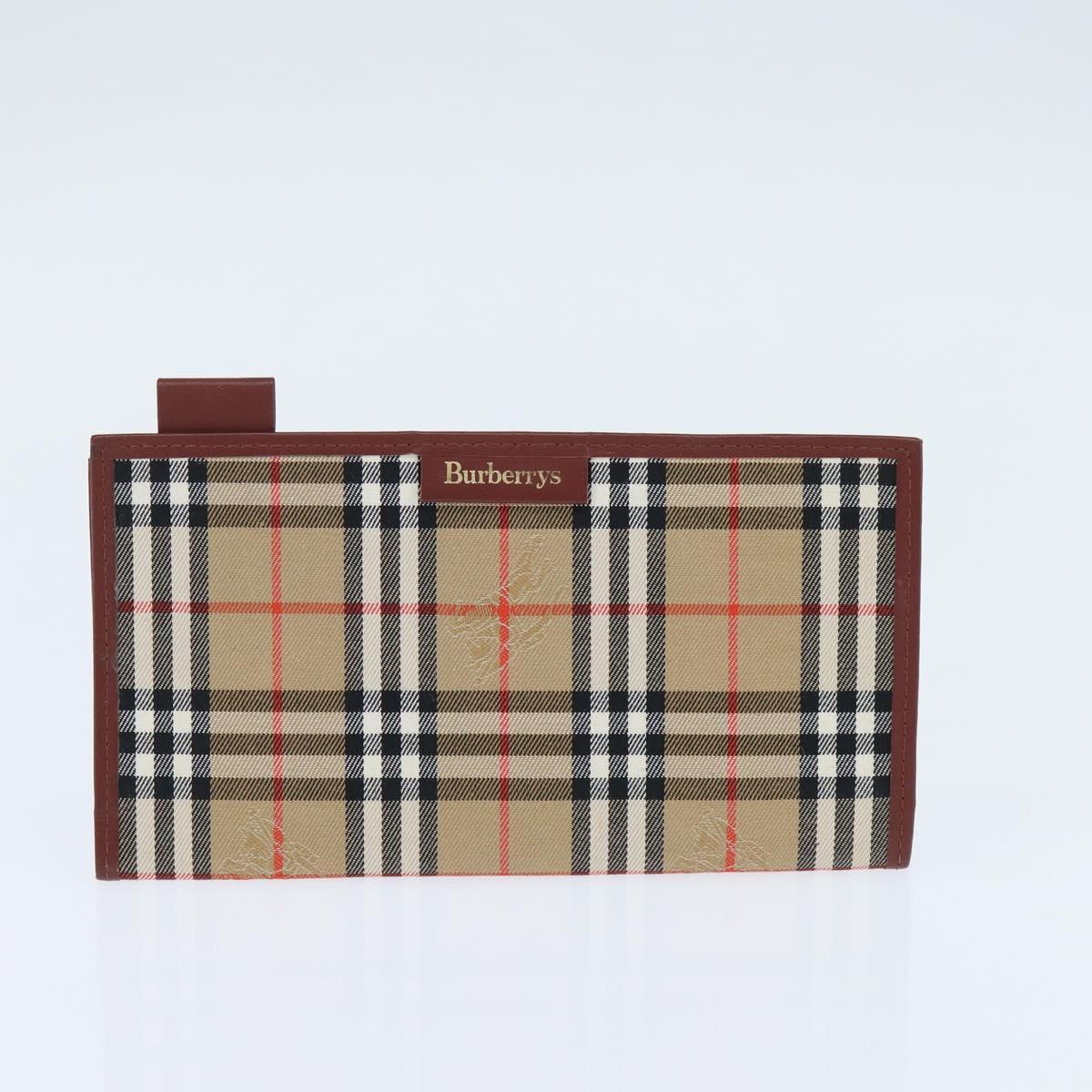 Burberrys Louis Vuitton Monogram Clutch Bag PVC Vintage 3Set Beige Auth am9305