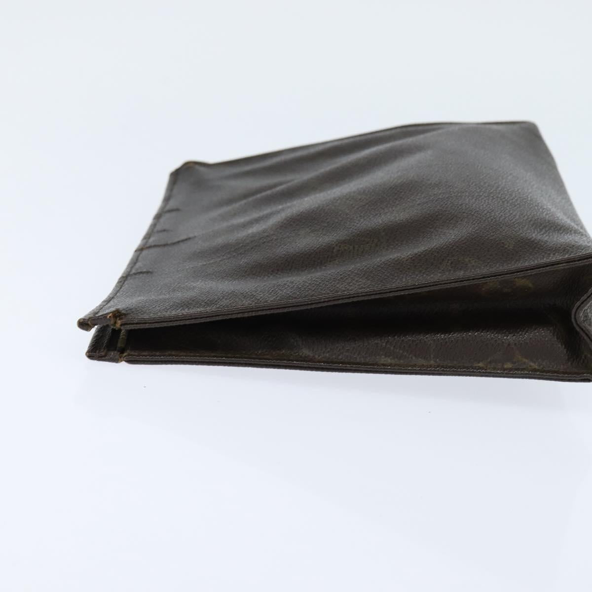 Burberrys Louis Vuitton Monogram Clutch Bag PVC Vintage 3Set Beige Auth am9305