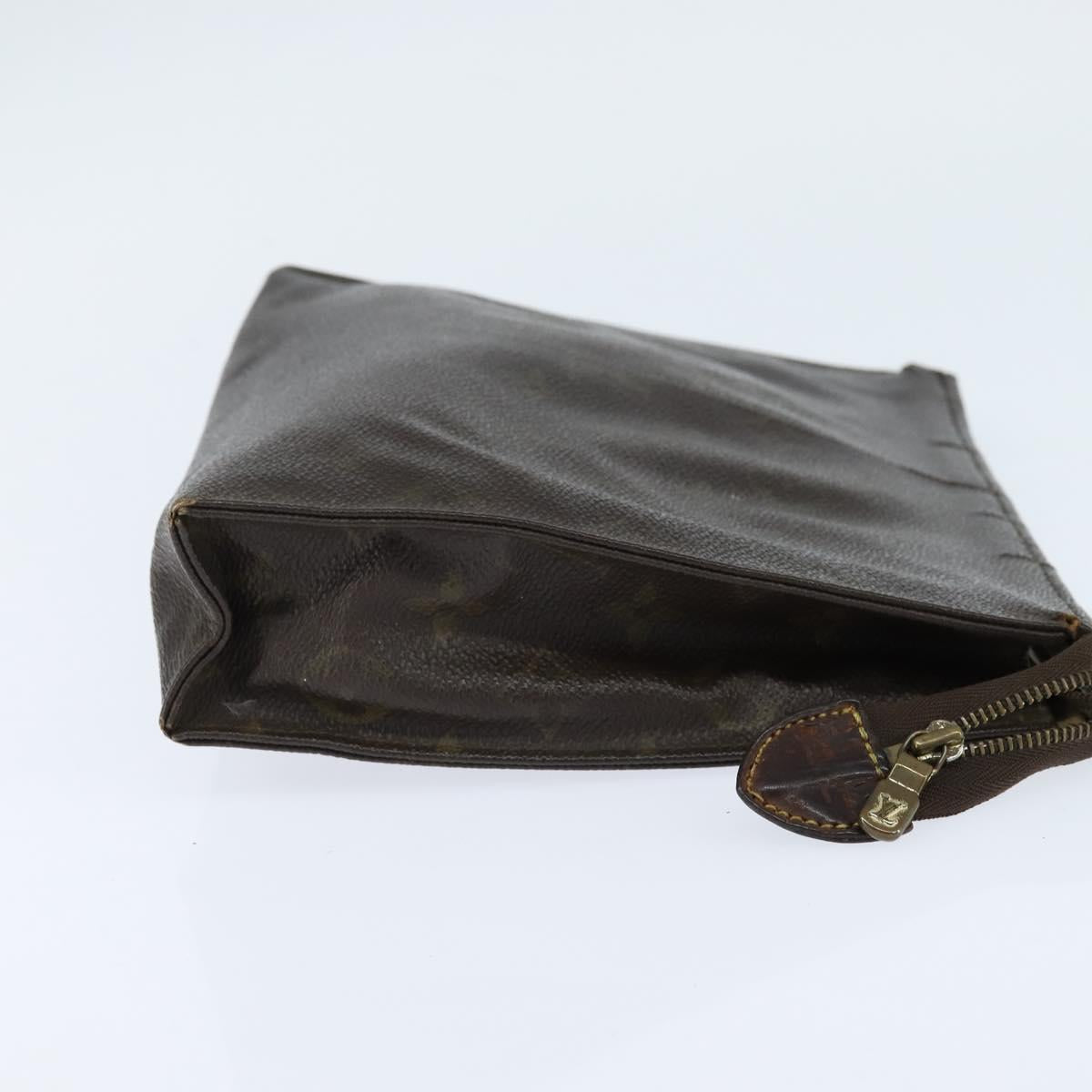 Burberrys Louis Vuitton Monogram Clutch Bag PVC Vintage 3Set Beige Auth am9305