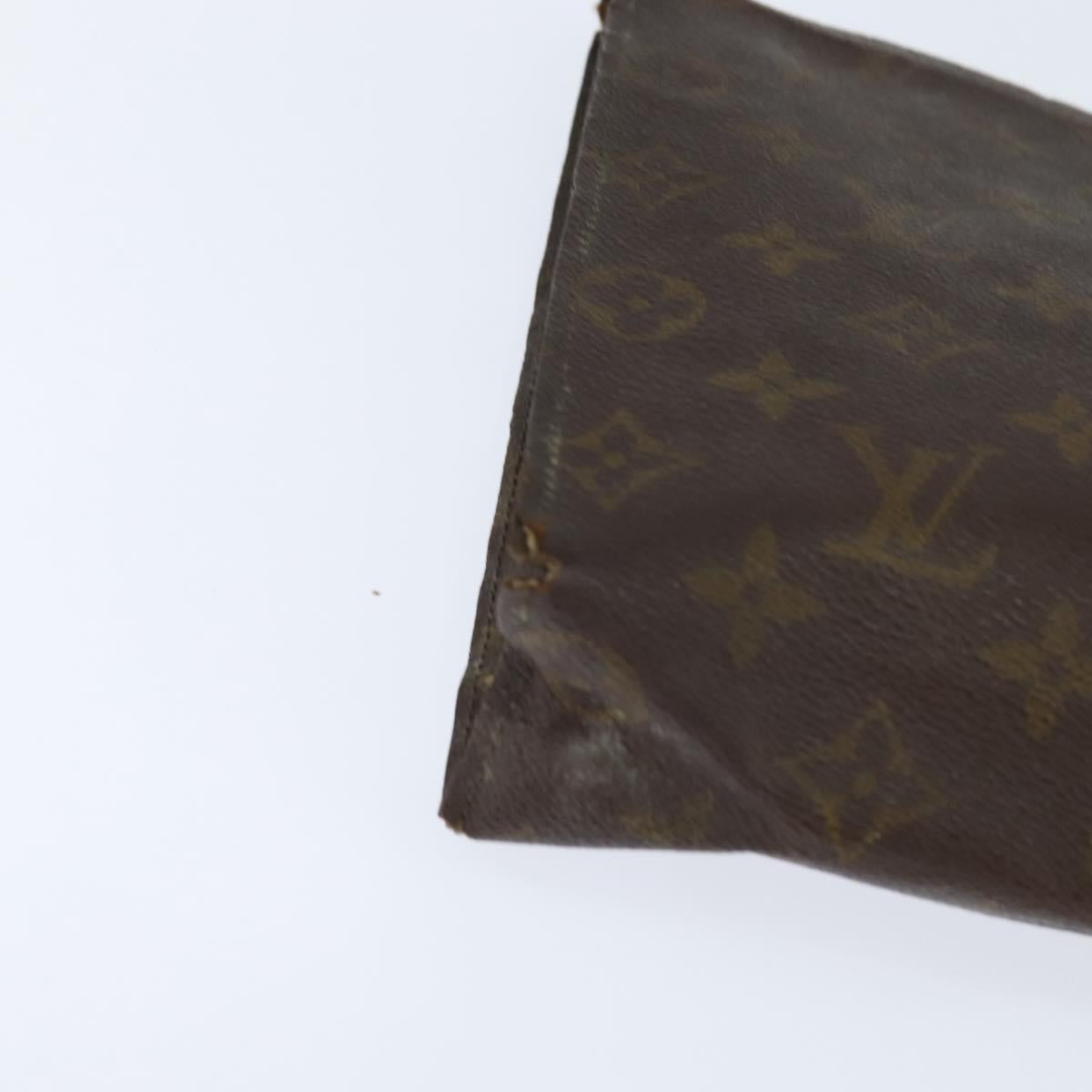 Burberrys Louis Vuitton Monogram Clutch Bag PVC Vintage 3Set Beige Auth am9305