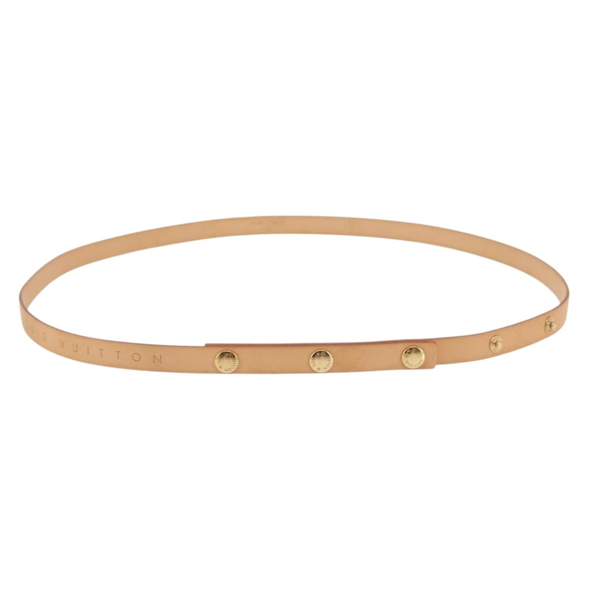 LOUIS VUITTON Florentine Shoulder Strap Leather 35.4"" Beige LV Auth am9312