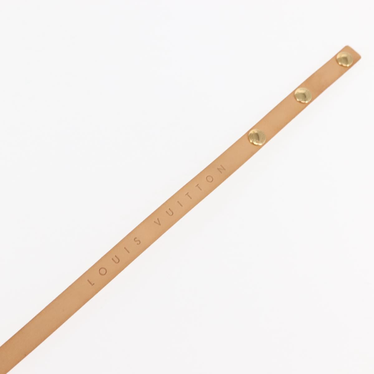 LOUIS VUITTON Florentine Shoulder Strap Leather 35.4"" Beige LV Auth am9312