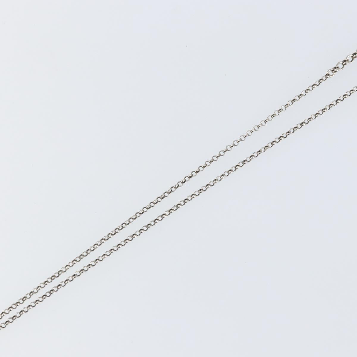 GUCCI Interlocking Necklace Ag925 Silver Auth am9313