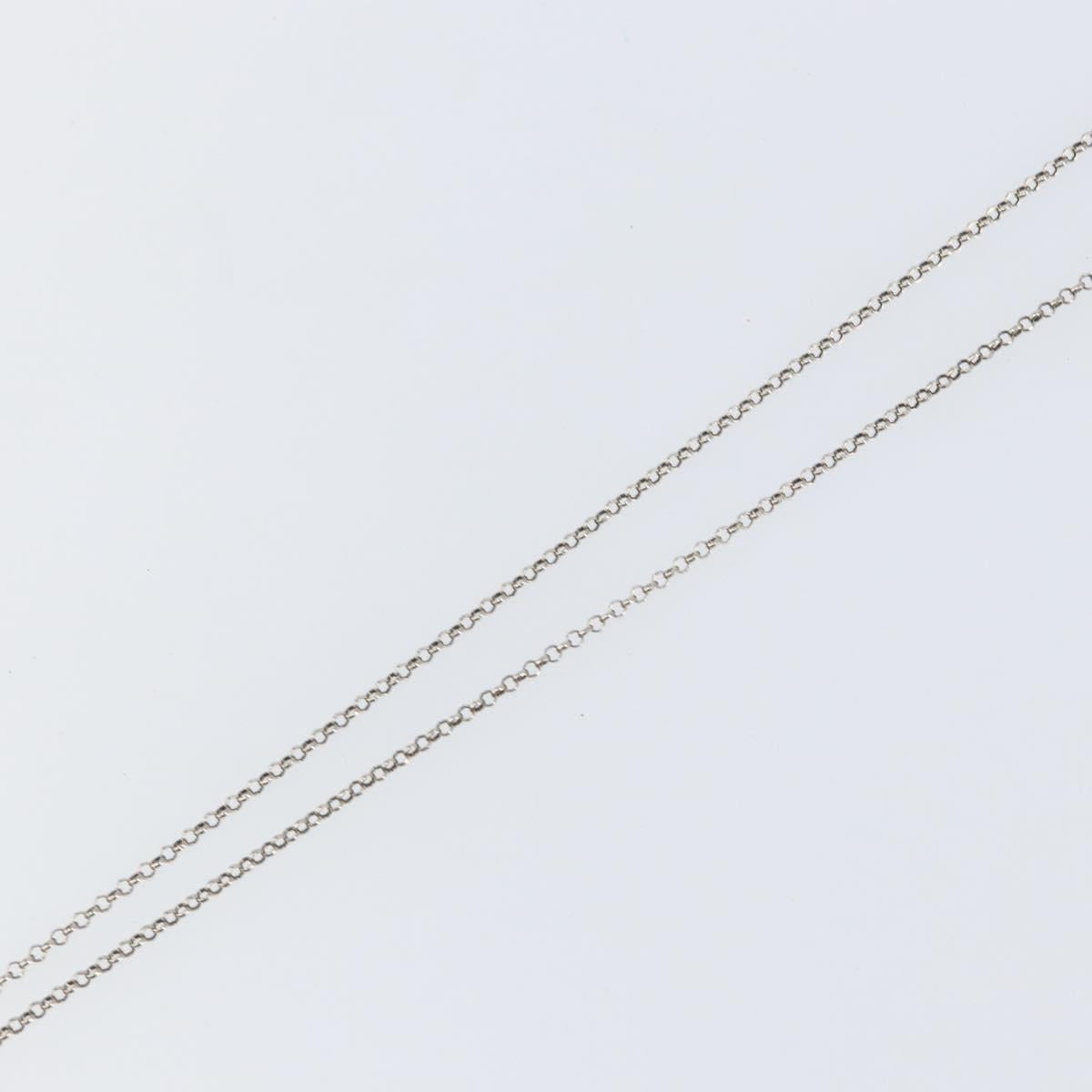 GUCCI Interlocking Necklace Ag925 Silver Auth am9313